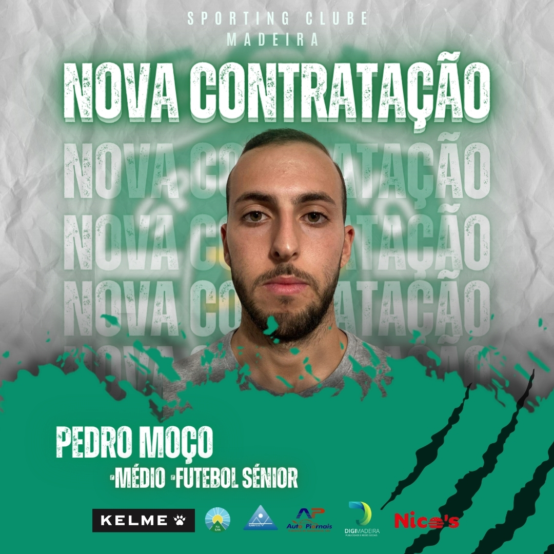 Pedro Moço veste verde e branco